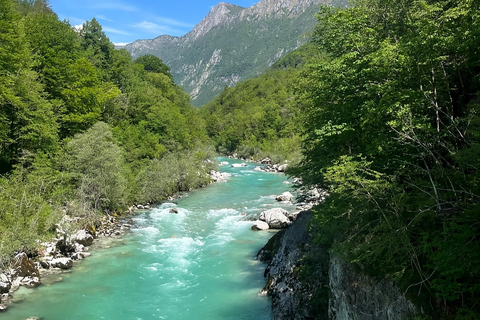 Bled:Soča Valley & Emerald River Tour with Scenic Train Ride