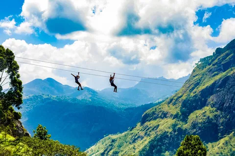 Zip Lining in Ella
