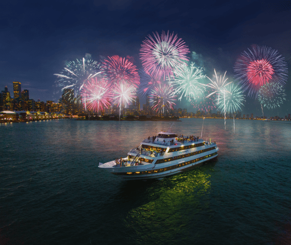 City Cruises NYC: NYE Buffet Dinner Fireworks Harbor Cruise