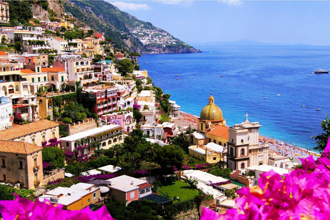 Sorrento: Tour en barco de día completo por la Costa Amalfitana con Limoncello