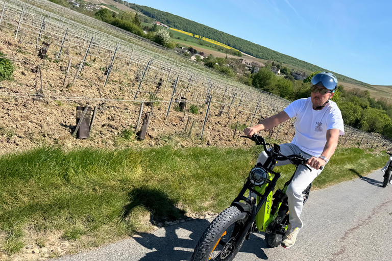 Champagne Vineyards: Tour through the heart of the vineyards on a fat tire e-bike Champagne Vineyards: Tour through the Heart of the Vines on a Fat E-Bike