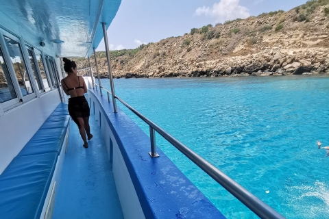 Z Ayia Napa: rejs po Błękitnej Lagunie z przystankami na pływanie