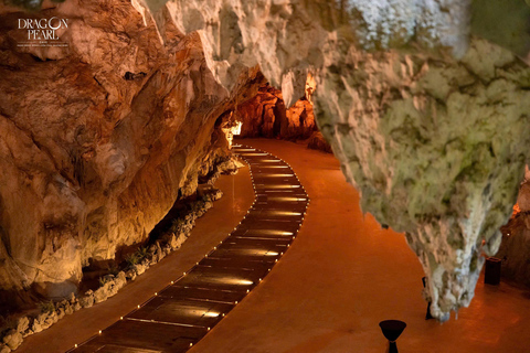 From Hanoi: Ha Long Bay Cruise, Cave Tour, and Dinner Show