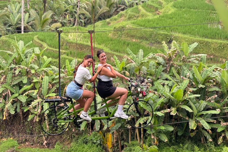 Bali: ATV + Zipline Swing & Sky Bike in Ubud Rice Field ATV Tandem + U Fun Field ULTIMATE Package (All 4 Games)
