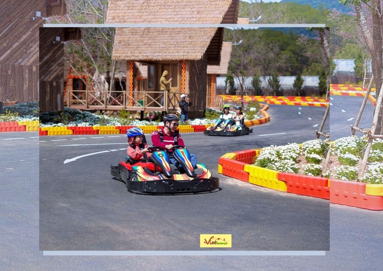 Dalat: Halbtägiger Nachmittag: Go-Kart – Gong-Show & Langbiang