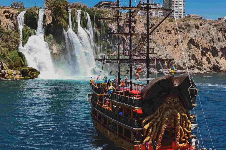 Antalya: Duden Waterfall Pirate Boat Trip Pirate Boat Trip with Round Trip Transfer