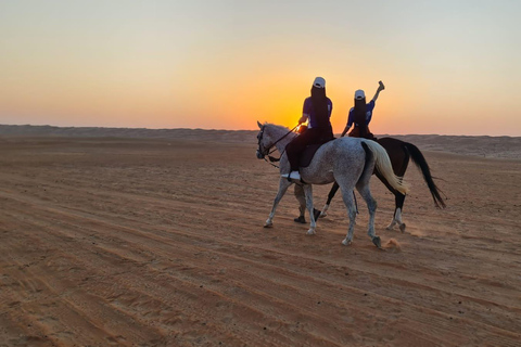 Muscat: Desert Safari, Quadbike, Horse Ride & Sunset Tour