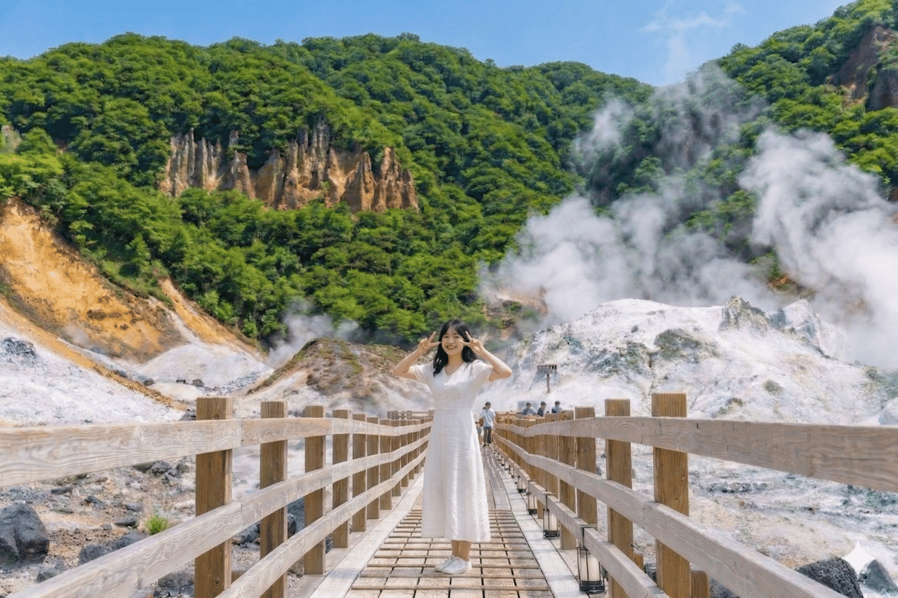 Mit Mittagessen│Tagestour: Usu-Seilbahn, Otaru & Noboribetsu