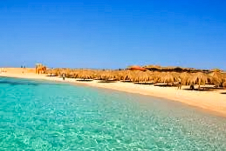 Hurghada: półdniowa wycieczka łodzią po zatoce Orange Bay i Paradise IslandsWspólna wycieczka