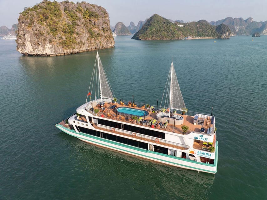 Hanoi: Aurora Halong Day Cruise - Lunch, Kayak, Swim, Cave