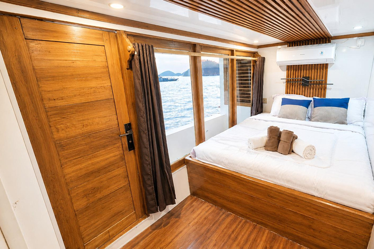 Labuan Bajo: 3-Day Komodo Sailing Luxury Boat with All Fees Deluxe Boat - Private Standar Room (2pax/room)