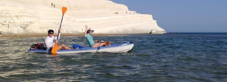 SCALA DEI TURCHI : Location de KAYAK double ou Stand Up Paddle [+ kit de plongée]