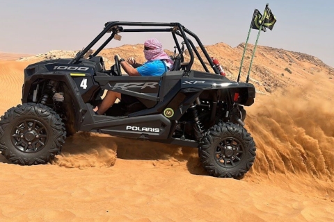 Dubaï : Balade privée à dos de chameau et en buggy dans le désertPas de prise en charge en charge avec le lieu de rendez-vous