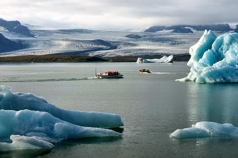 Glacier Lagoon e Costa Sul. Excursão particular de um dia