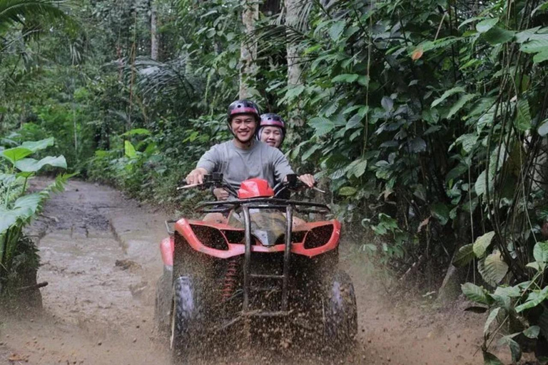Bali: Real Temple Run Cave Quad Adventure & Jungle Trails ATV Tandem + Hotel Transfer