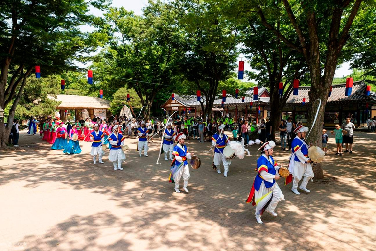 Hwaseong Fortress+Korean Folk Village+Starfield library TourMyeongdong Station Exit No.2