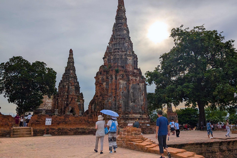 Pattaya: Viagem de 1 dia para Ayutthaya com tour particular de cauda longa