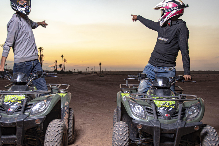 Marrakech Palmeraie: tour in quad con pausa tèMarrakech: tour in quad nel deserto e nella Palmeraie con trasferimento