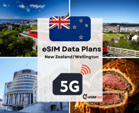 Wellington, ESIM Internet Data Plan Nieuw -Zeeland 5G/4G - Housity