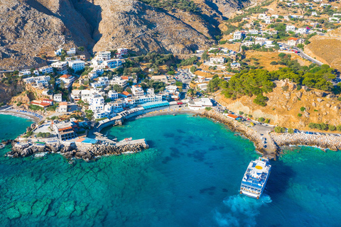 De Chania: Excursão de um dia ao desfiladeiro de Imbros e a Sfakia para caminhar e nadar