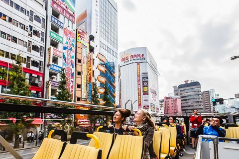 東京：ホップオン ホップオフ 観光バスツアー チケット