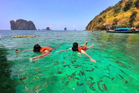 Krabi: Excursión de un día a 4 islas en barco con almuerzoViaje compartido