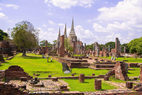 Banguecoque: Viagem de 1 dia a Ayutthaya com almoço e serviço de busca no hotel