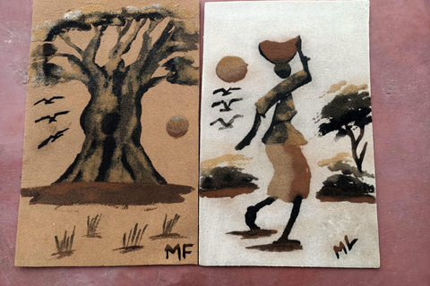 Creative Workshop in Dakar: Create Your Own Sand Painting Souvenir Creative workshop in Dakar: make your own souvenir sand painting