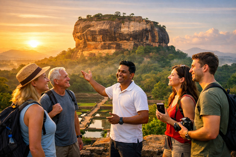 Sigiriya: Sunrise or Sunset Rock Fortress Guided Tour Stranded Package