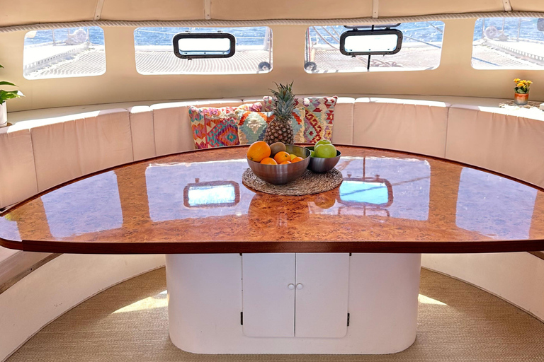 Catamaran cruise around Ibiza with Mojito Charter