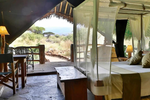 Safari ad Amboseli di 3 giorni con lodge di lusso e voliPacchetto volo Amboseli di 3 giorni