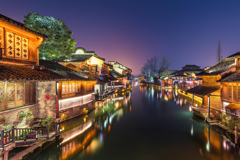 Tour di Shanghai in inglese: gita di 1 giorno a Wuzhen, con tour notturno incluso