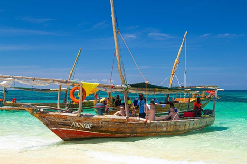 Ciudad de piedra: Playa del banco de arena de Nakupenda con excursión de snorkel