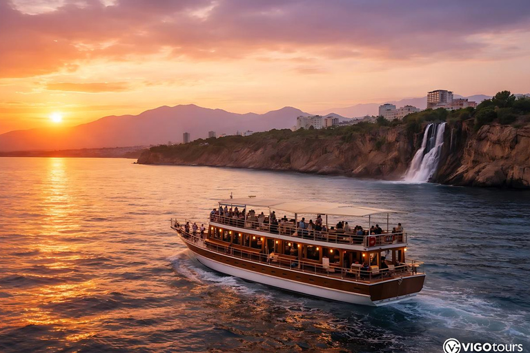 Antalya: Sunset Pirate Boat Trip with Dinner and Transfer Only Meetingpoint