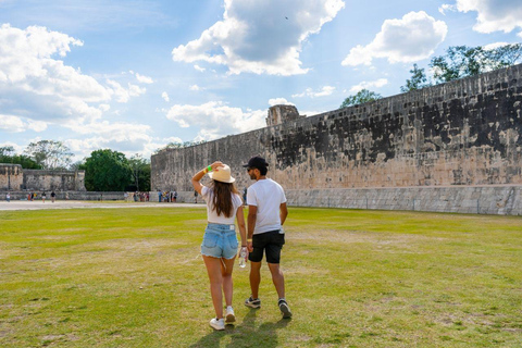 Cancun: Escursione di un giorno a Chichen Itza, Cenote e ValladolidTour Deluxe da Cancun