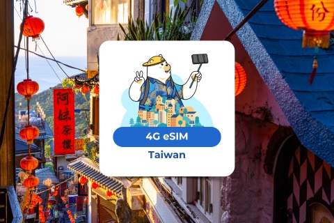 Taiwan: eSIM Mobiel Data PlaneSIM Taiwan: 10 GB / 15 dagen
