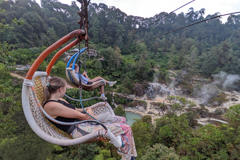 Bandung: White Crater, Scenic Tea Plantations & Hot Spring Open Tour: White Crater & Surroundings areas. with Tickets