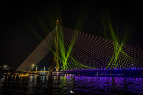 Luxury White Cruise &Premium View &Complimentary Beer & Win White Orchid Dinner on Chao Phraya with Complimentary Beer