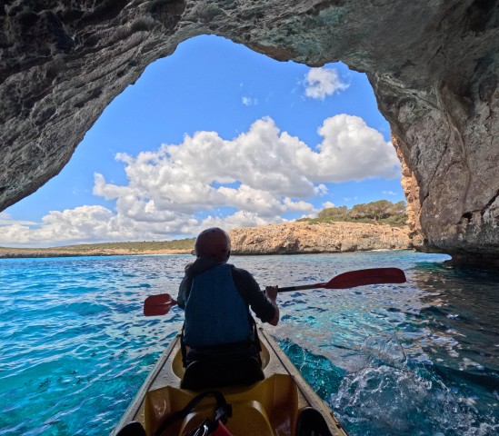 Visit Manacor Cala Varques and Sea Caves Guided Sea Kayak Tour in S'Illot, Mallorca