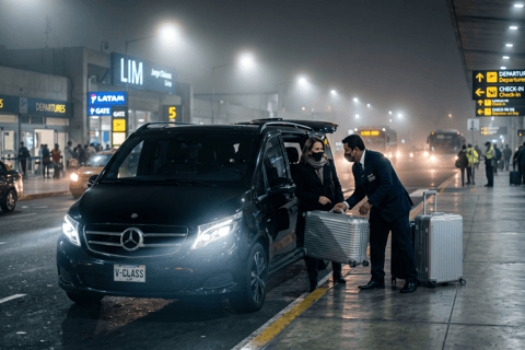 Lima: LIM Airport Private Transfer to/from Lima City Center Arrival: LIM Airport to hotel in Lima city center