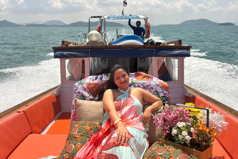 Phuket: 3 Island Private Longtail Boat Tour with Snorkeling