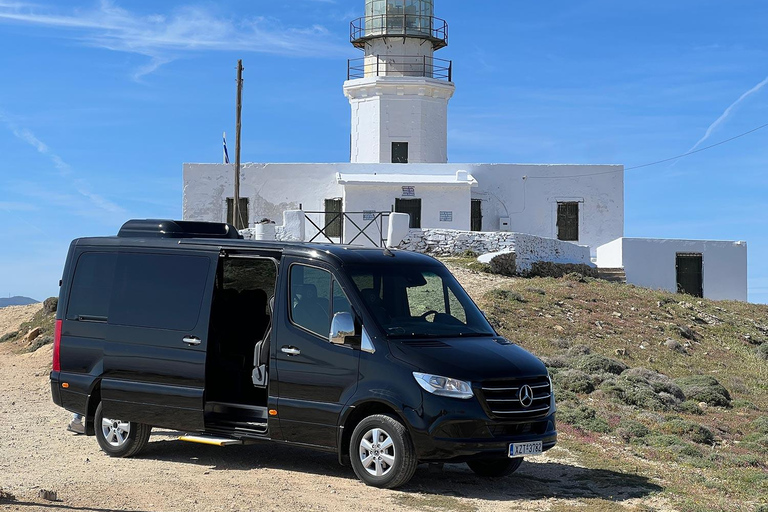 Explorez Mykonos avec style grâce à un mini-van de luxe2 à 4 passagers