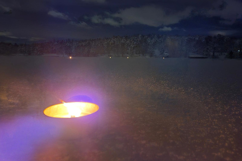 Stockholm: Ice Skating with fire & chance of Northern Lights