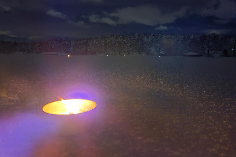 Stockholm: Ice Skating with fire & chance of Northern Lights