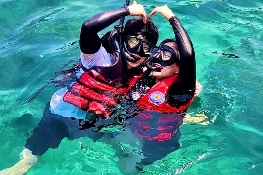 Da Nang/Hoi An: Tour mit dem Schnellboot zur Cham-Insel mit Schnorcheln. Foto: GetYourGuide Da Nang/Hoi An: Tour mit dem Schnellboot zur Cham-Insel mit Schnorcheln. Foto: GetYourGuide