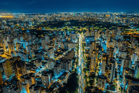 São Paulo: Passeio noturno extravagante com bares na cobertura