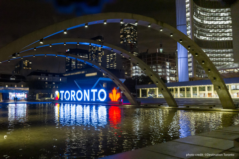 Toronto: Tour panoramico notturno su un autobus a due piani