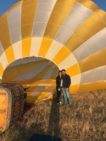 Visit Brangança hot air balloon ride in Bragança