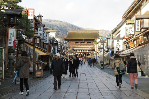 Nagano : Singes des neiges, temple Zenkoji et saké - visite privée d'une journéeExcursion d'une journée aux singes des neiges, au temple Zenkoji et au saké