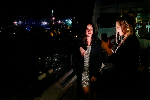 Lisbon: New Year's Eve Cruise with DJ, Open Bar & Fireworks Lisbon New Year's Eve Party Cruise DJ Open Bar and Fireworks